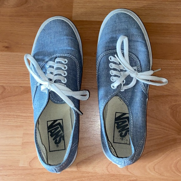 Vans Blue Gray Shoes size 6 - Picture 1 of 7